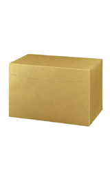 Коробка Пелле Оро 400х280х250 золотистая на 6 бутылок